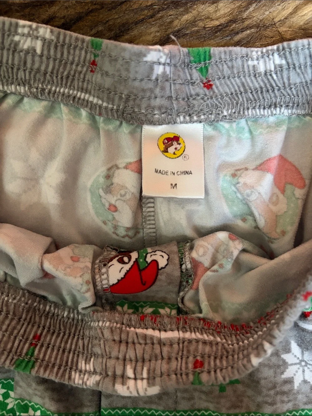 Bucees Pijama Shorts Fair Isle Christmas Theme Beaver Gas Station Size Medium